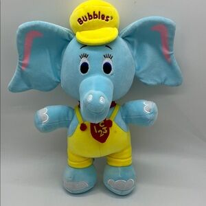 Blue and Yellow Elephant Plush Toy
